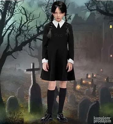 Wednesday Adams family haljina kostim Sreda sa kragnicom. Pre na lalafo.rs — 1 Wednesday Adams family haljina kostim Sreda sa kragnicom. Pre — 1