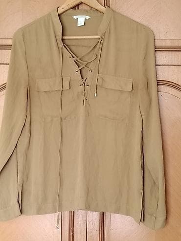 H&M ženska košulja/bluza sa dugim rukavima u maslinasto‑kaki boji na lalafo.rs — 1 H&M ženska košulja/bluza sa dugim rukavima u maslinasto‑kaki boji — 1