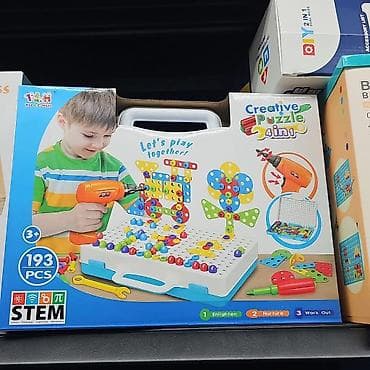 Kreativni Puzzle set 4u1 sa električnim odvijačem – STEM igra za male na lalafo.rs Kreativni Puzzle set 4u1 sa električnim odvijačem – STEM igra za male