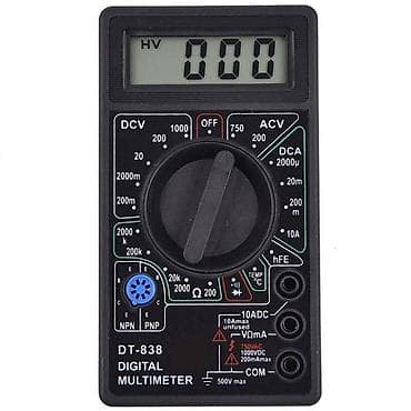 Digitalni multimetar DT-838 sa temperaturnim ispitivanjem Multimetar na lalafo.rs — 2 Digitalni multimetar DT-838 sa temperaturnim ispitivanjem Multimetar — 2