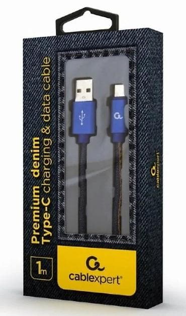 Mobile Phones & Accessories: Cablexpert Premium Denim USB-A na USB-C kabl – 1 m - Tip konektora at lalafo.rs — 2 Mobile Phones & Accessories: Cablexpert Premium Denim USB-A na USB-C kabl – 1 m - Tip konektora — 2