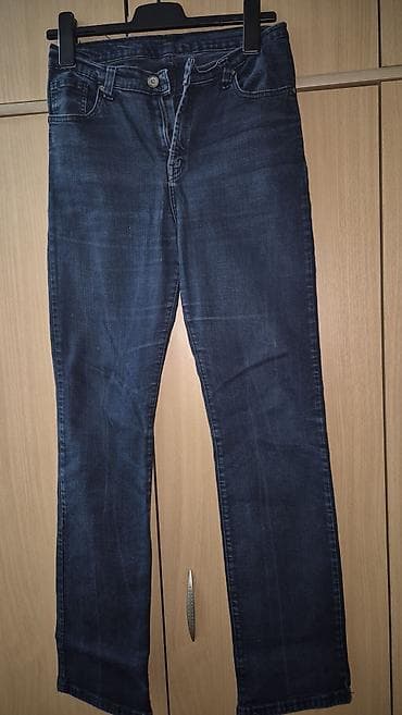 Ženske farmerke – tamno plavi denim - Klasčan kroj ravne nogavice na lalafo.rs — 1 Ženske farmerke – tamno plavi denim - Klasčan kroj ravne nogavice — 1
