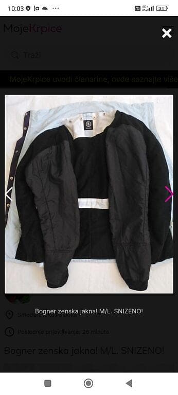 Bogner ženska jakna, veličina M/L. - Boja: svetloplava sa tamnim na lalafo.rs — 4 Bogner ženska jakna, veličina M/L. - Boja: svetloplava sa tamnim — 4