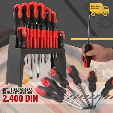 Set 18 šrafcigera sa magnetom M61008 - Komplet sadrži 18 različitih na lalafo.rs — 1 Set 18 šrafcigera sa magnetom M61008 - Komplet sadrži 18 različitih — 1
