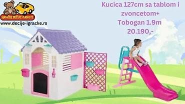 All for children's playground: Komplet za dvorište: Dečija kućica + tobogan - Kućica visine 127 cm at lalafo.rs — 4 All for children's playground: Komplet za dvorište: Dečija kućica + tobogan - Kućica visine 127 cm — 4