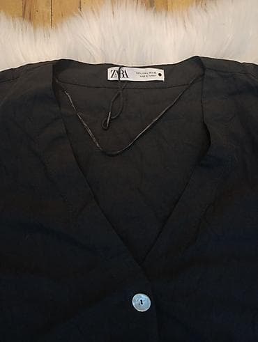 ZARA ženska bluza/tunika na dugmad - Boja: crna - Kroj: blago na lalafo.rs — 3 ZARA ženska bluza/tunika na dugmad - Boja: crna - Kroj: blago — 3