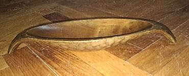 Ručna drvena dekorativna posuda – izdužen, čunak oblik sa integrisanim at lalafo.rs — 2 Ručna drvena dekorativna posuda – izdužen, čunak oblik sa integrisanim — 2