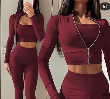 Women's Sweatsuits: Konplet helanke dubok struk,majcia krop top na bratele,bluza na at lalafo.rs — 2 Women's Sweatsuits: Konplet helanke dubok struk,majcia krop top na bratele,bluza na — 2
