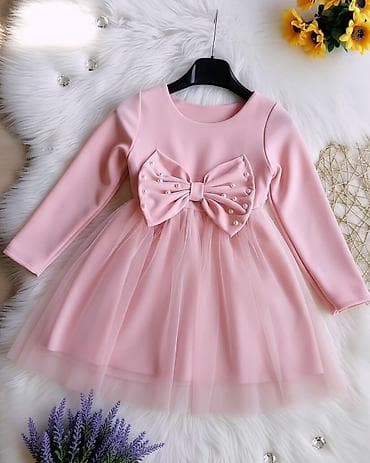 Dečija svečana haljina – nežno roze - Model: haljina sa dugim na lalafo.rs Dečija svečana haljina – nežno roze - Model: haljina sa dugim