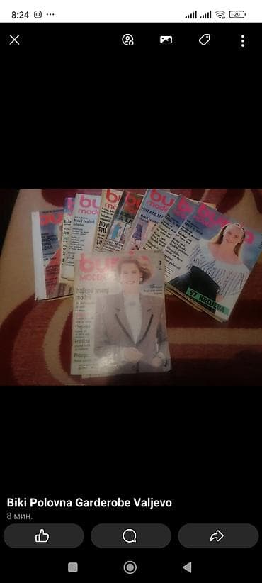 Burda Moden – komplet starijih brojeva časopisa za šivenje - na lalafo.rs Burda Moden – komplet starijih brojeva časopisa za šivenje -