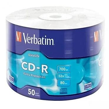 kom sa etiketom: Verbatim CD-R 700MB, 52x – spindle 50 kom - Medij za snimanje at lalafo.rs — 3 kom sa etiketom: Verbatim CD-R 700MB, 52x – spindle 50 kom - Medij za snimanje — 3