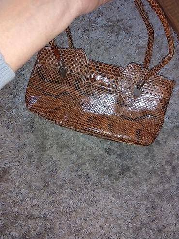 Ženska torba sa efektom zmijske kože - Materijal: sjajna na lalafo.rs — 6 Ženska torba sa efektom zmijske kože - Materijal: sjajna — 6