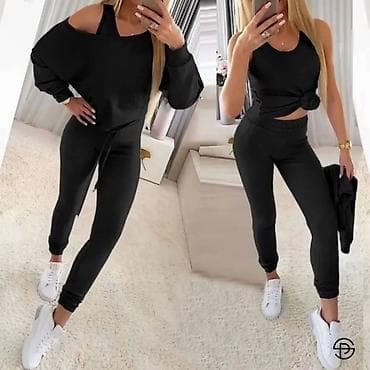 Komplet trodelni:donji deo trenerke u ranflu,gornji deo sirok pada na na lalafo.rs — 1 Komplet trodelni:donji deo trenerke u ranflu,gornji deo sirok pada na — 1