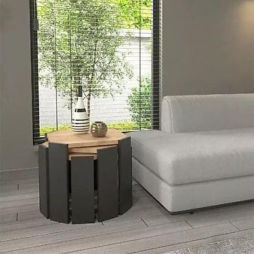 Set od 3 pomoćna/klub stočića – moderni heksagonalni dizajn - Dizajn na lalafo.rs — 3 Set od 3 pomoćna/klub stočića – moderni heksagonalni dizajn - Dizajn — 3