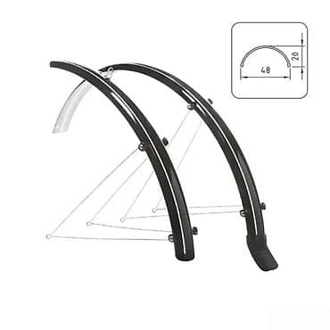 Bicycles: WAG KOMPLET BLATOBRANA POLIKARBONATNI - 28\ X 48 MM, CRNI | • at lalafo.rs — 1 Bicycles: WAG KOMPLET BLATOBRANA POLIKARBONATNI - 28\ X 48 MM, CRNI | • — 1