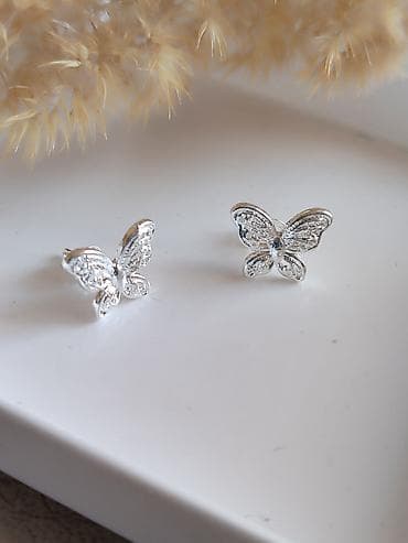 Minđuše “leptirići” – srebro 925 (žig 925) - Materijal: srebro 925 na lalafo.rs Minđuše “leptirići” – srebro 925 (žig 925) - Materijal: srebro 925