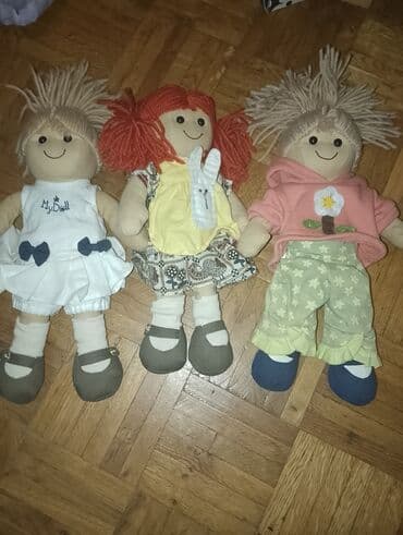 Platnene lutke – set od 3 komada - Ručno šivene platnene lutke sa na lalafo.rs Platnene lutke – set od 3 komada - Ručno šivene platnene lutke sa