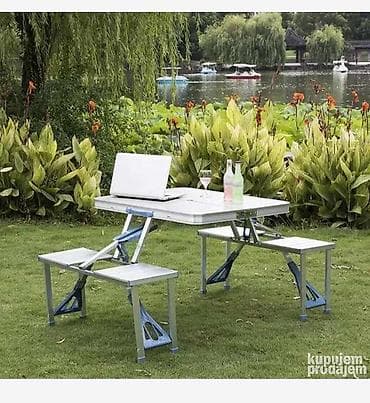 Garden furniture: Prenosivi sklopivi sto od aluminijumske legure Multifunkcionalni sto at lalafo.rs — 5 Garden furniture: Prenosivi sklopivi sto od aluminijumske legure Multifunkcionalni sto — 5