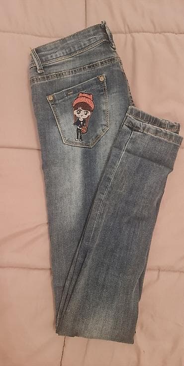 Farmerice kao nove. vel. s.m. polu obim struka su. 35cm. jedino na lalafo.rs — 2 Farmerice kao nove. vel. s.m. polu obim struka su. 35cm. jedino — 2