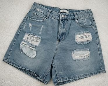 Ženske teksas šorts bermude sa „distressed“/pocepanim detaljima na lalafo.rs — 1 Ženske teksas šorts bermude sa „distressed“/pocepanim detaljima — 1