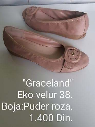 Graceland baletanke – eko velur - Veličina: 38 - Boja: puder roze - at lalafo.rs — 1 Graceland baletanke – eko velur - Veličina: 38 - Boja: puder roze - — 1