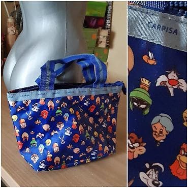 Carpisa torbica – 30 × 18 × 12 cm - Plava torbica sa printom crtanih na lalafo.rs — 2 Carpisa torbica – 30 × 18 × 12 cm - Plava torbica sa printom crtanih — 2