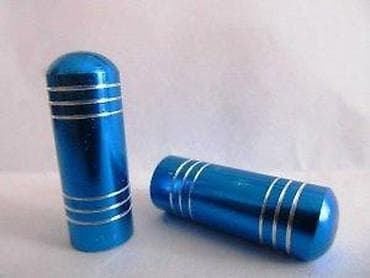 Aluminijumske kapice za ventile – plave - Materijal: obrađeni na lalafo.rs Aluminijumske kapice za ventile – plave - Materijal: obrađeni