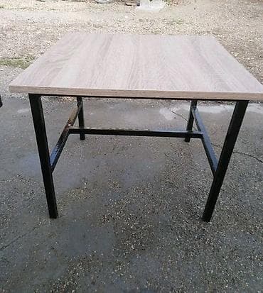Table bases: Sto sa metalnim ramom i pločom u dekoru drveta. - Čvrsta at lalafo.rs — 1 Table bases: Sto sa metalnim ramom i pločom u dekoru drveta. - Čvrsta — 1