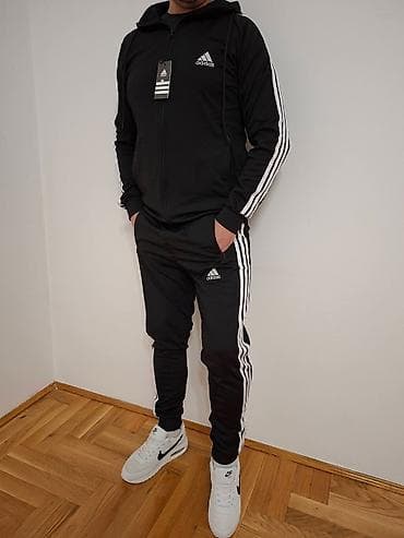 Muški Adidas trenerka komplet – gornji deo sa kapuljačom i donji deo na lalafo.rs Muški Adidas trenerka komplet – gornji deo sa kapuljačom i donji deo