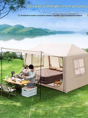Camping equipment: Šator na naduvavanje – samonoseća konstrukcija od cerade - Prostran at lalafo.rs — 1 Camping equipment: Šator na naduvavanje – samonoseća konstrukcija od cerade - Prostran — 1