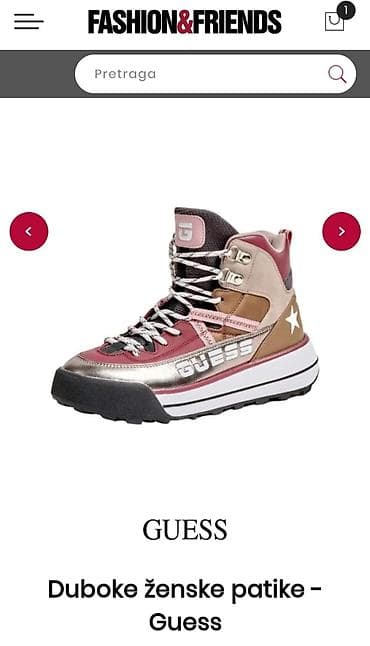 GUESS duboke ženske patike - Model: visoke lifestyle/urban patike sa na lalafo.rs — 2 GUESS duboke ženske patike - Model: visoke lifestyle/urban patike sa — 2