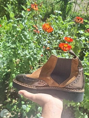 Kožne cipele – brogue Chelsea stil - Materijal: kombinacija glatke na lalafo.rs — 2 Kožne cipele – brogue Chelsea stil - Materijal: kombinacija glatke — 2