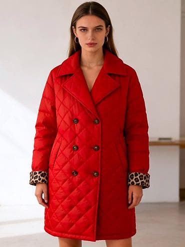 Velicine do 2XL Prošiveni ženski kaput sa duplim kopčanjem - Model na lalafo.rs Velicine do 2XL Prošiveni ženski kaput sa duplim kopčanjem - Model