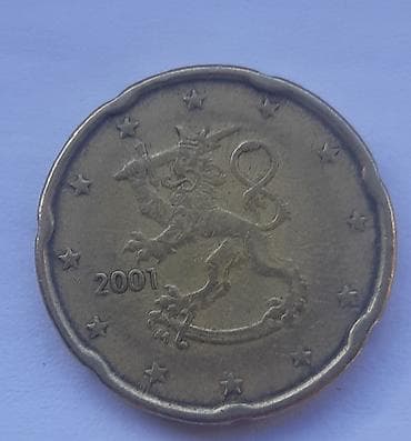 Finska kovanica od 20 euro centi – godina 2001. - Nominala: 20 euro na lalafo.rs Finska kovanica od 20 euro centi – godina 2001. - Nominala: 20 euro