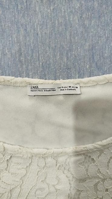 Zara Woman Basic Collection čipkana bluza - Model: bela/ekru čipkana na lalafo.rs — 4 Zara Woman Basic Collection čipkana bluza - Model: bela/ekru čipkana — 4