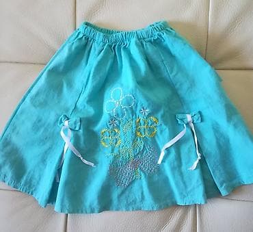 Skirts: Suknja tirkiznoplave boje sa dve mašnice vel 2, obim struka bez at lalafo.rs — 3 Skirts: Suknja tirkiznoplave boje sa dve mašnice vel 2, obim struka bez — 3