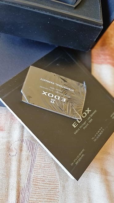 EDOX originalna kutija za sat sa pratećom dokumentacijom - Brend at lalafo.rs — 4 EDOX originalna kutija za sat sa pratećom dokumentacijom - Brend — 4
