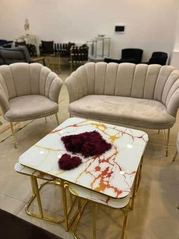 Stilske garniture: Shell set ( 2 fotelje + dvosed ) ✨ -Cena za set : 430€ Pojedinačno na lalafo.rs — 7 Stilske garniture: Shell set ( 2 fotelje + dvosed ) ✨ -Cena za set : 430€ Pojedinačno — 7