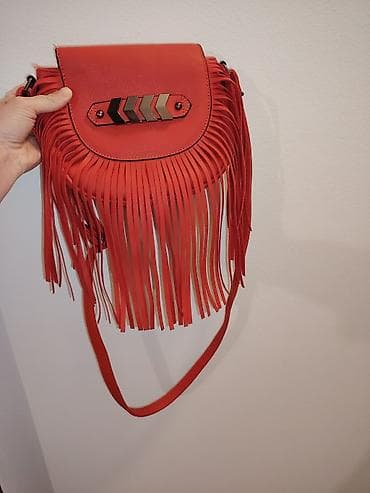 Torba preko ramena sa resama – jarko crvena - Materijal: eko koža sa at lalafo.rs — 2 Torba preko ramena sa resama – jarko crvena - Materijal: eko koža sa — 2