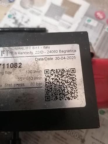 OMARLIFT S.r.l. – Hidraulični sigurnosni ventil (flow control/rupture na lalafo.rs — 9 OMARLIFT S.r.l. – Hidraulični sigurnosni ventil (flow control/rupture — 9