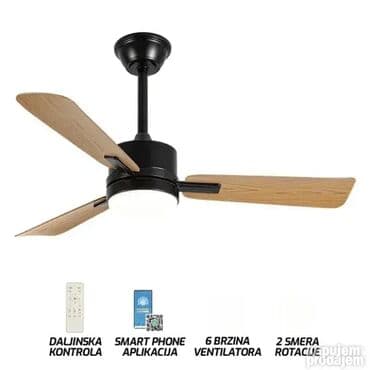 Plafonski ventilatori: ***2 smera rotacije** Jačina svetla: Max. 18WIzvor svetla: Integrisani na lalafo.rs — 2 Plafonski ventilatori: ***2 smera rotacije** Jačina svetla: Max. 18WIzvor svetla: Integrisani — 2