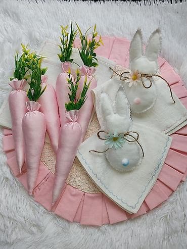 Set dekorativnih držača za salvete – zečići - Ručno rađeni držači u na lalafo.rs — 10 Set dekorativnih držača za salvete – zečići - Ručno rađeni držači u — 10