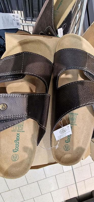 Muške kožne papuče/sandale Footflexx - Model sa dva široka kaiša at lalafo.rs — 1 Muške kožne papuče/sandale Footflexx - Model sa dva široka kaiša — 1