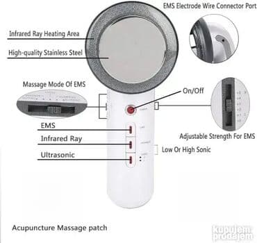 Anticelulit masažeri: 3 u 1 Uređaj za mršavljenje, ultrazvučna infracrvena EMS kavitacija na lalafo.rs — 10 Anticelulit masažeri: 3 u 1 Uređaj za mršavljenje, ultrazvučna infracrvena EMS kavitacija — 10