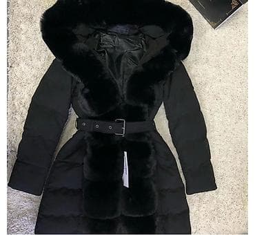 kozna jakna sa: Ženska zimska jakna sa krznom – crna - Model: duža, prošivena jakna na lalafo.rs — 3 kozna jakna sa: Ženska zimska jakna sa krznom – crna - Model: duža, prošivena jakna — 3