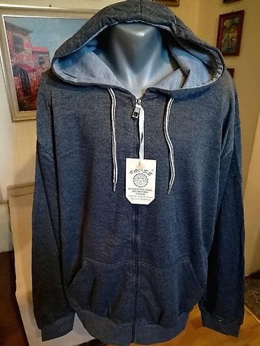 Duks, 4XL, bоја - Siva, Sa kapuljačom na lalafo.rs Duks, 4XL, bоја - Siva, Sa kapuljačom