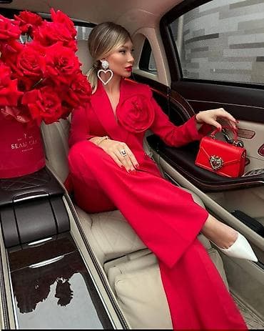 Ženski elegantni komplet – sako i pantalone sa 3D cvetom - Dvoslojni na lalafo.rs — 1 Ženski elegantni komplet – sako i pantalone sa 3D cvetom - Dvoslojni — 1