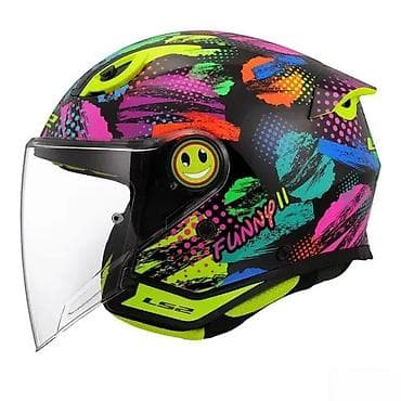 Accessories: LS2 otvorena moto kaciga sa šarenim, apstraktnim dizajnom. Kaciga ima at lalafo.rs — 2 Accessories: LS2 otvorena moto kaciga sa šarenim, apstraktnim dizajnom. Kaciga ima — 2