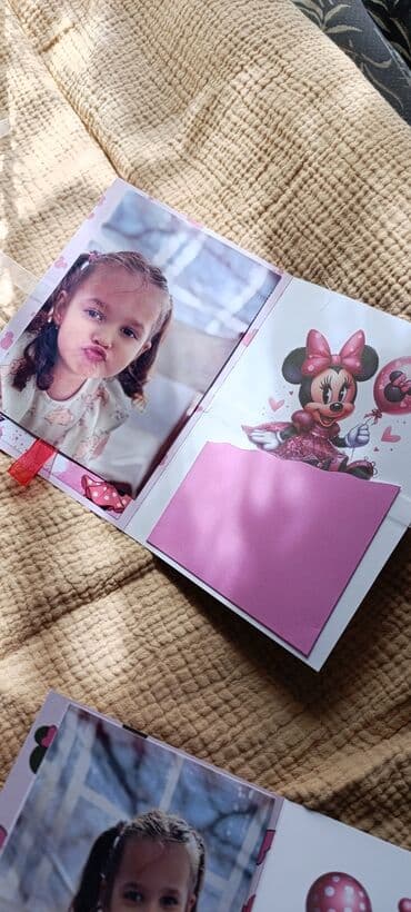 Ručno rađena rođendanska čestitka/foto-mini album sa motivima Minnie na lalafo.rs Ručno rađena rođendanska čestitka/foto-mini album sa motivima Minnie