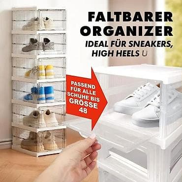 Preklopivi organizator za obuću – modularne kutije - Kompaktne na lalafo.rs Preklopivi organizator za obuću – modularne kutije - Kompaktne